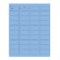 Nevs Patient Charge Laser Sheet - 44 labels/sheet 13/16" x 1-7/10" Blue CS-PB-44-B - alternate 2